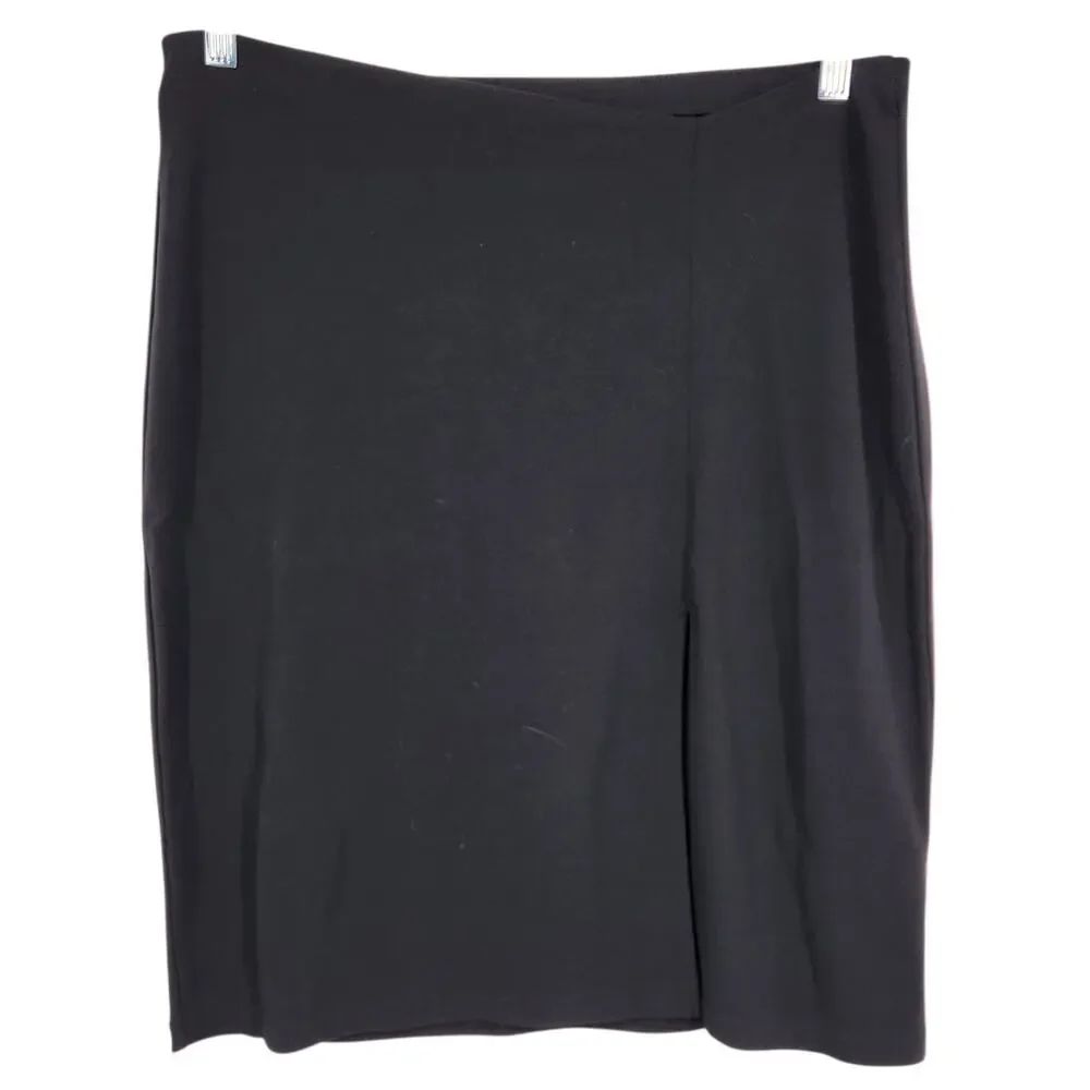 Vintage 90s DKNY Black Tube-Waist Mini Skirt Black Size L